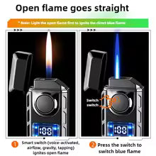 New hot selling windproof gas powered electronic lighter