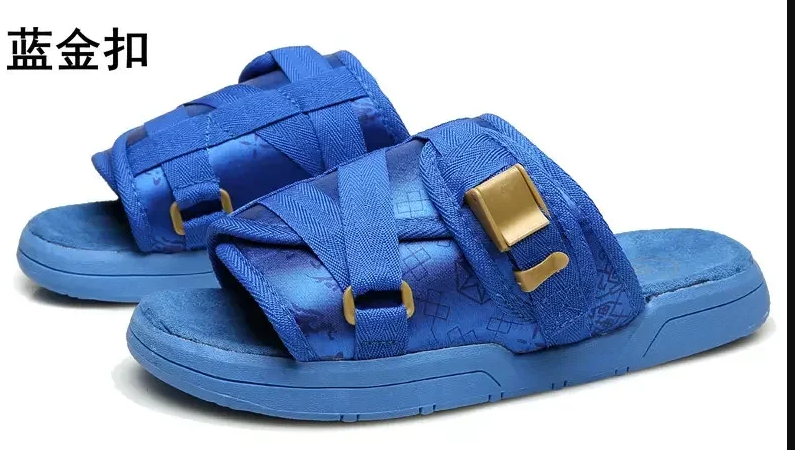 Fashionable anti-slip fringed fabric slippers