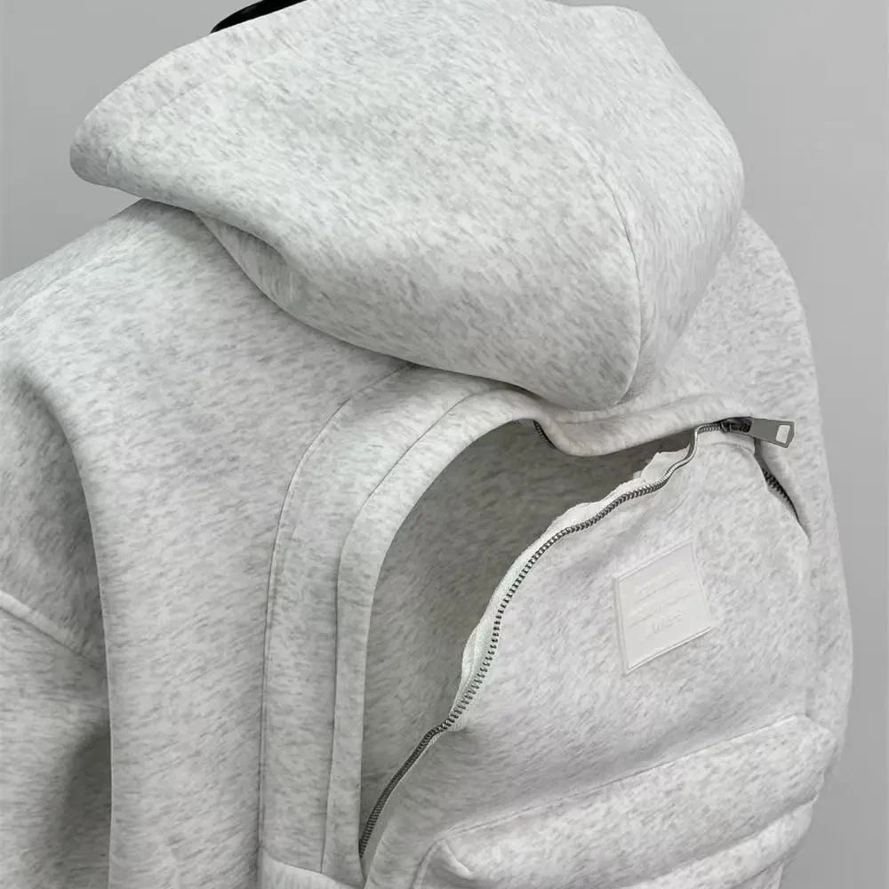 Hoodie With Integrated Backpack