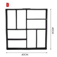 Path Maker Mold Plastic Concrete Molds Reusable DIY Manually Cement Brick Stone Road Garden Buildings Paving Mold Decor Jardin