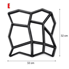 Path Maker Mold Plastic Concrete Molds Reusable DIY Manually Cement Brick Stone Road Garden Buildings Paving Mold Decor Jardin
