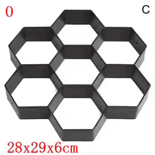 Path Maker Mold Plastic Concrete Molds Reusable DIY Manually Cement Brick Stone Road Garden Buildings Paving Mold Decor Jardin