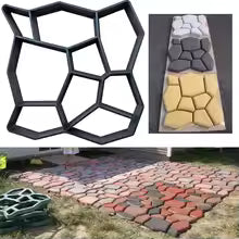 Path Maker Mold Plastic Concrete Molds Reusable DIY Manually Cement Brick Stone Road Garden Buildings Paving Mold Decor Jardin
