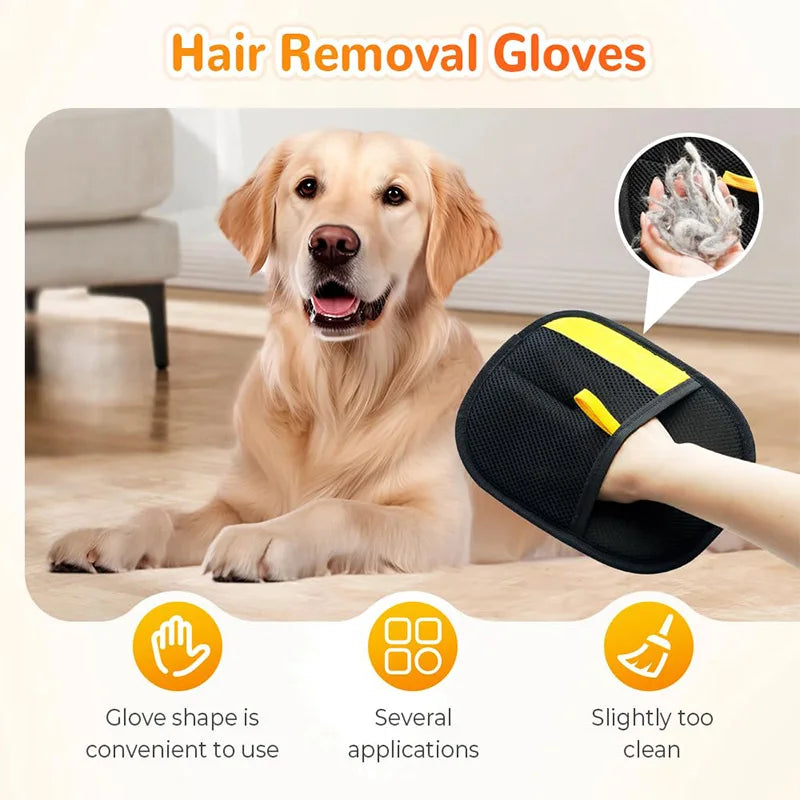 Pet Hair Removal and Cleaning Gloves