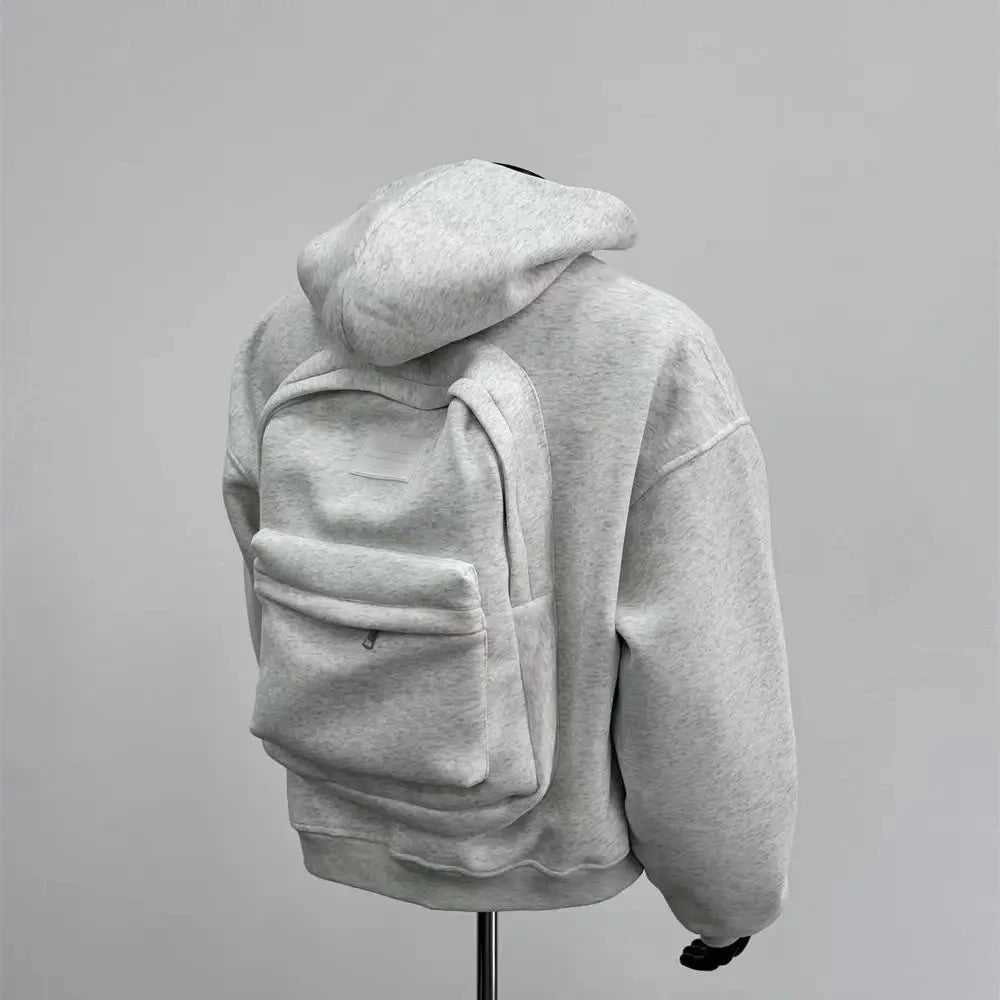 Hoodie With Integrated Backpack