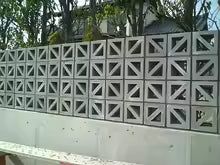 Hollow Plastic Brick molds For Garden Decoration