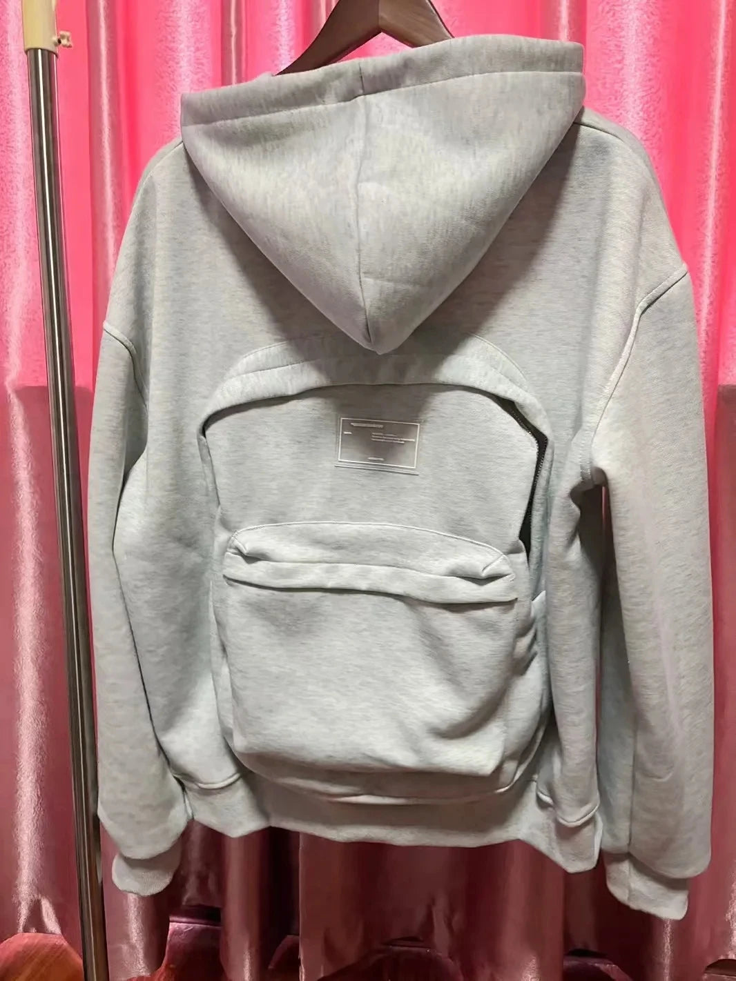 Hoodie With Integrated Backpack